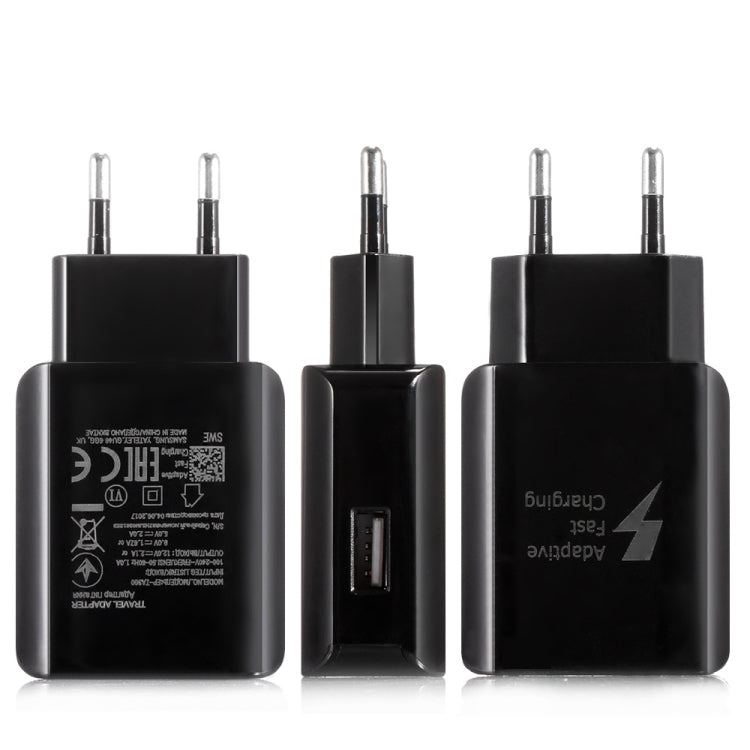 QC 2.0 D5 Schnellladegerät Reiseladeadapter (EU-Stecker schwarz) | #Elektroniktrade.ch#