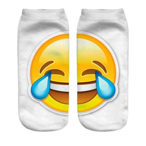 Lustige 3D Emoji Druck Socken kurz mit niedrigem Knöchel | #Elektroniktrade.ch#