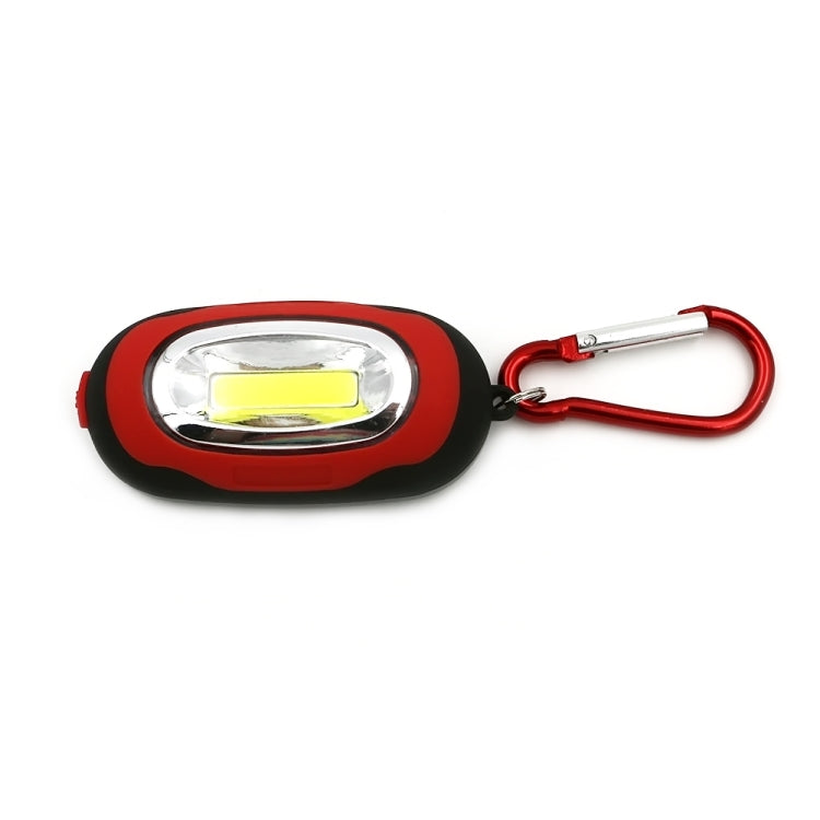 Tragbare Mini-Schlüsselbund Taschenlampe COB LED Light Taschenlampe mit 3 Modi (rot)