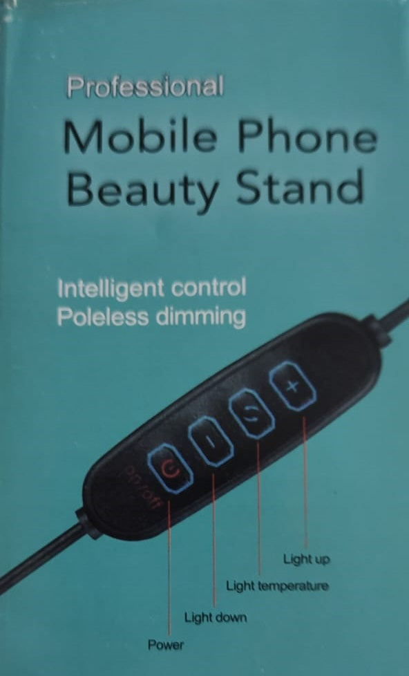 Beauty Licht - Smartphone Halterung mit Rund LED Licht