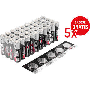 Ansmann Alkaline Batterie, AA (Micro), 40er-Pack Elektroniktrade Switzerland