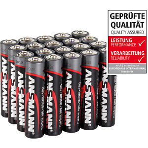 Ansmann ANS RED 20XAAA Red, Alkaline Batterie, AAA (Micro), 20er-Pack Elektroniktrade Switzerland