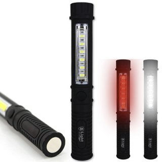 B-Light Germany Stableuchte 6+6 COB + 1 Watt LED mit Clip und Magnet elektroniktrade Switzerland