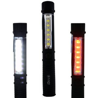 B-Light Germany Stableuchte 6+6 COB + 1 Watt LED mit Clip und Magnet ( Restposten ) elektroniktrade Switzerland