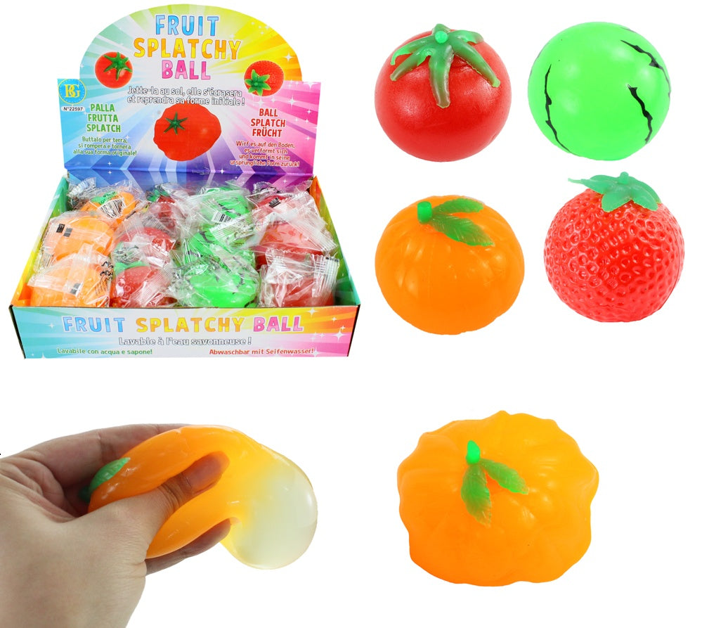 Wasser Schleim Ball Obst+Gemüse 4-fach sortiert ca 6 cm