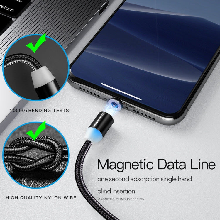 CaseMe 3 in 1 Magnet-Ladekabel Typ C / 8 Pin / Micro USB zu USB für Serie 1, Länge: 1 m Elektroniktrade Switzerland