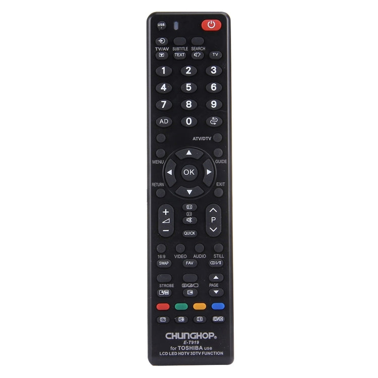 CHUNGHOP Universalfernbedienung für TOSHIBA LED TV / LCD TV / HDTV / 3DTV Elektroniktrade Switzerland