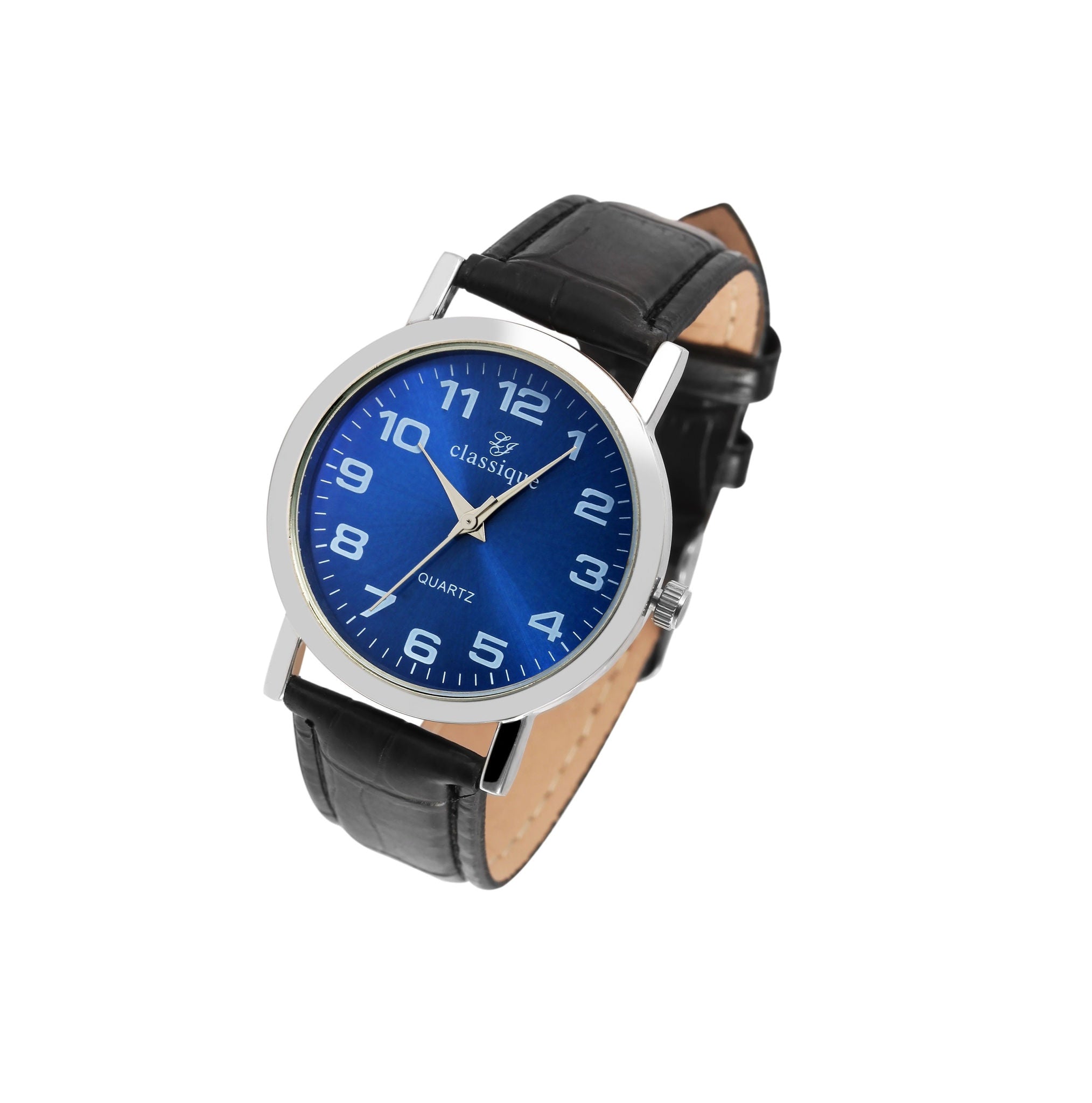 Classique Classique Herrenuhr mit Lederimitationsarmband Elektroniktrade Switzerland