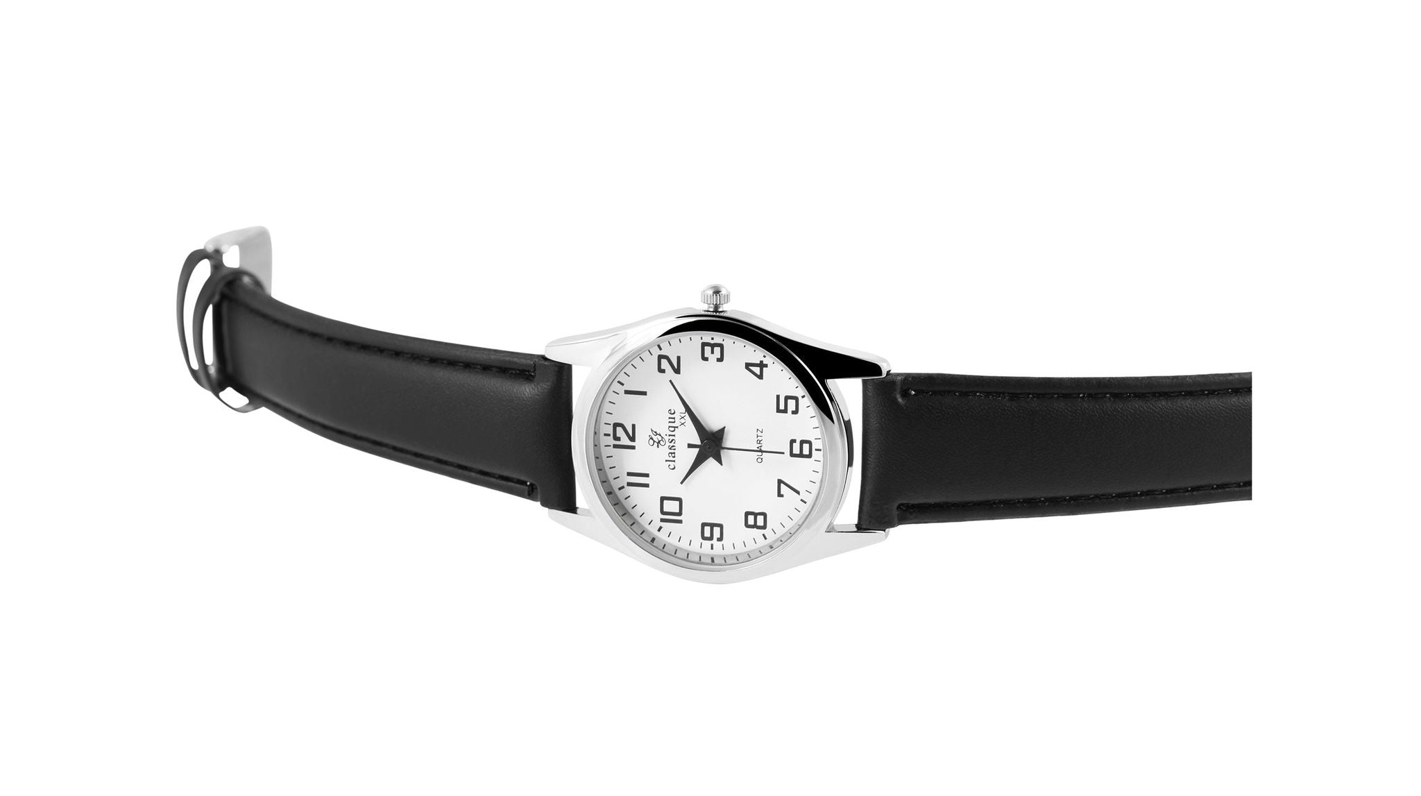 Classique Classique Herrenuhr mit Lederimitationsarmband Elektroniktrade Switzerland