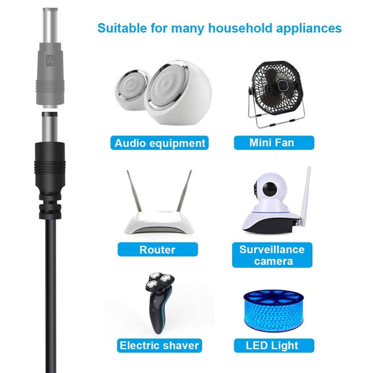 Elektroniktrade 12 in 1 DC-Netzkabel USB-Multifunktionsaustausch-Stecker USB-Ladekabel (schwarz) Elektroniktrade Switzerland