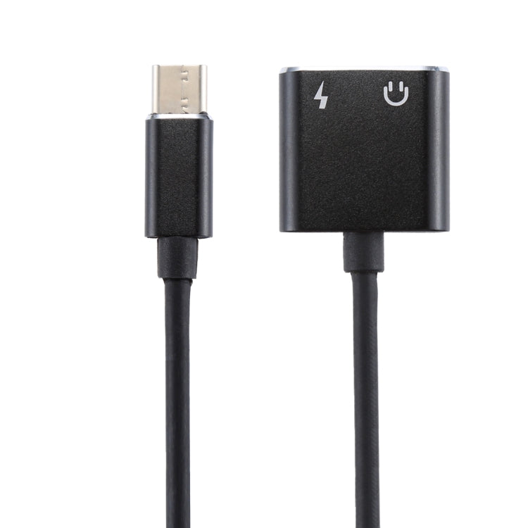 Elektroniktrade 2 in 1 3,5-mm-USB-C / Typ-C-Audio-Ladekonverter-Adapter (schwarz) Elektroniktrade Switzerland