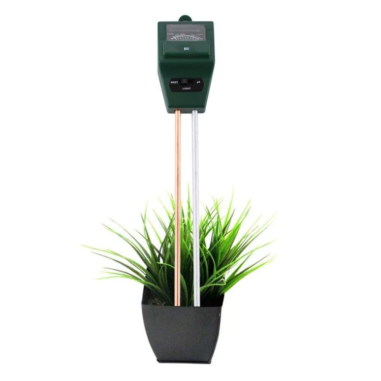 Elektroniktrade 3 in 1 Pflanzenblumen-Bodenmesser (PH + Feuchtigkeit + Licht) (grün) elektroniktrade Switzerland