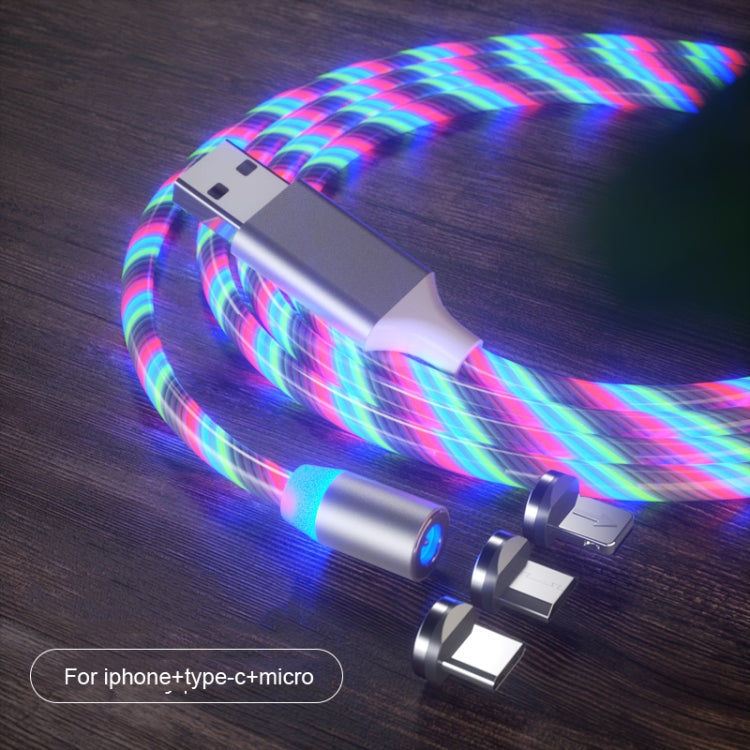 Elektroniktrade 3 in 1 USB bis 8 Pin + Typ-C / USB-C + MicroUSB LED Kabel 1/2m Elektroniktrade Switzerland