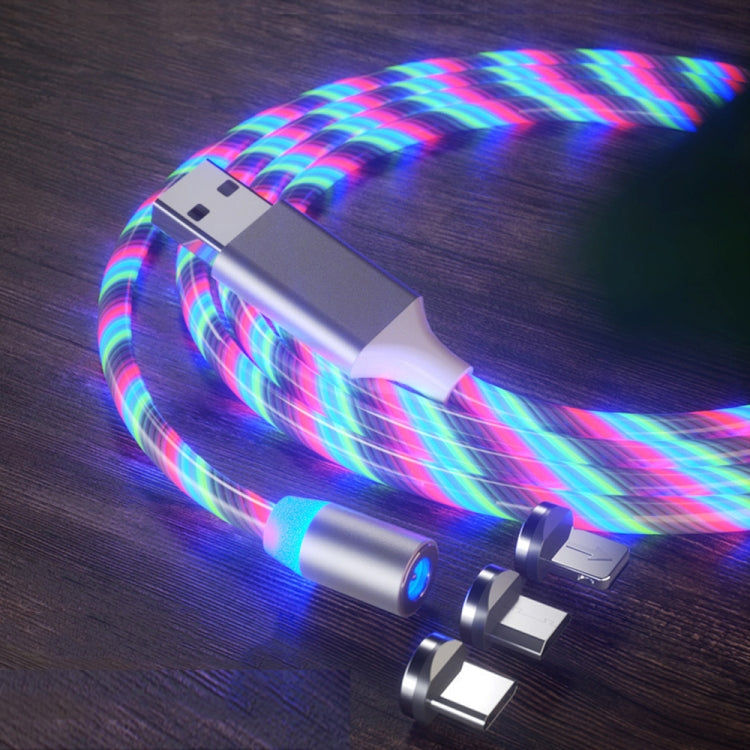 Elektroniktrade 3 in 1 USB bis 8 Pin + Typ-C / USB-C + MicroUSB LED Kabel 1/2m Elektroniktrade Switzerland