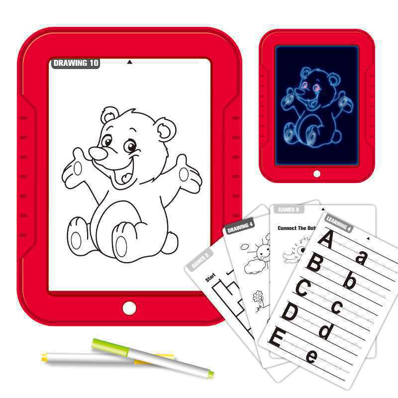 Elektroniktrade 3D Magic Kinder Zeichenblock Leuchttafel mit LED Licht Magic Pad Elektroniktrade Switzerland
