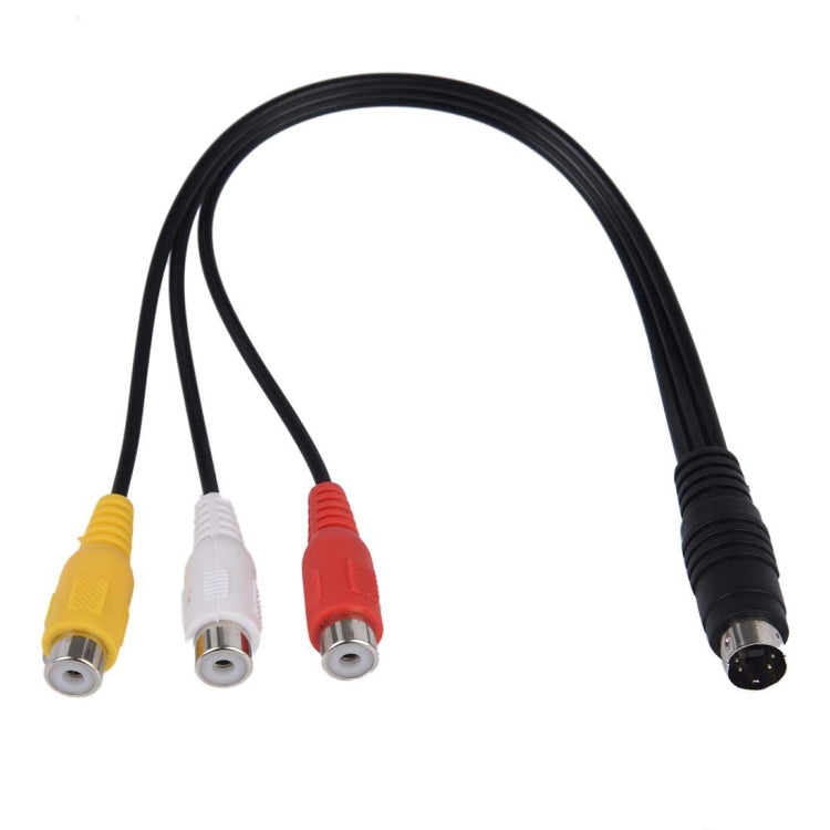 Elektroniktrade 4-poliger S-Video-TV-Cinch-Wandler AV-Buchse Kabeladapter, Länge: 20 cm Elektroniktrade Switzerland