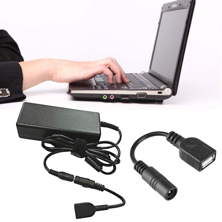 Elektroniktrade 5,5 x 2,1 mm DC-Buchse zu USB AF DC-Stecker-Kabel Elektroniktrade Switzerland