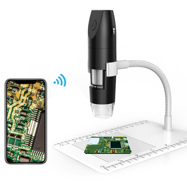 Elektroniktrade 50-1000X Einstellbares Smart Wifi USB Digitalmikroskop (schwarz) Elektroniktrade Switzerland