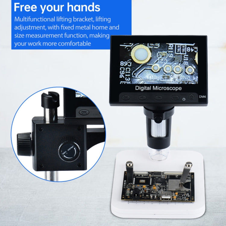 Elektroniktrade 720P 4,3-Zoll-Bildschirm HD Industrial Digital Microscope Elektroniktrade Switzerland