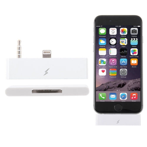 Elektroniktrade 8-poliger bis 30-poliger Audioadapter mit 3,5-mm-Buchse für iPhone 8/8 Plus, iPhone 7 und 7 Plus, iPhone 6 (weiß) Elektroniktrade Switzerland