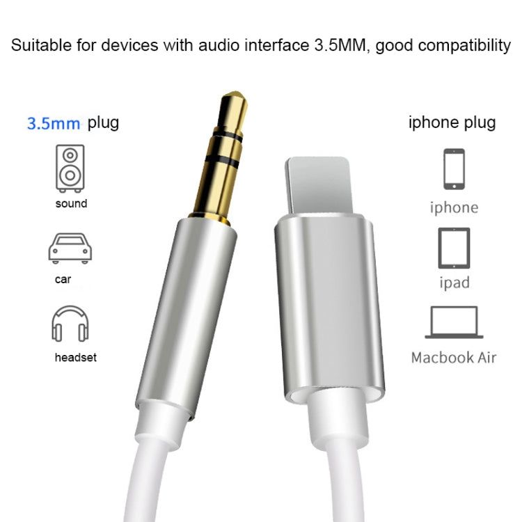Elektroniktrade 8-poliges AUX-Audioadapterkabel mit 3,5 mm Länge, Länge: 1 m (weiß) elektroniktrade Switzerland