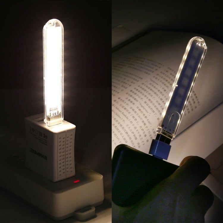 Elektroniktrade 8LEDs 5V 200LM USB LED Buchleuchte,Nachtlicht Warmweiss + USB-C Adapter elektroniktrade Switzerland