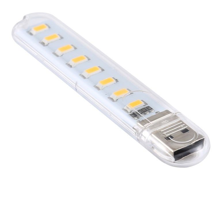 Elektroniktrade 8LEDs 5V 200LM USB LED Buchleuchte,Nachtlicht Warmweiss + USB-C Adapter elektroniktrade Switzerland