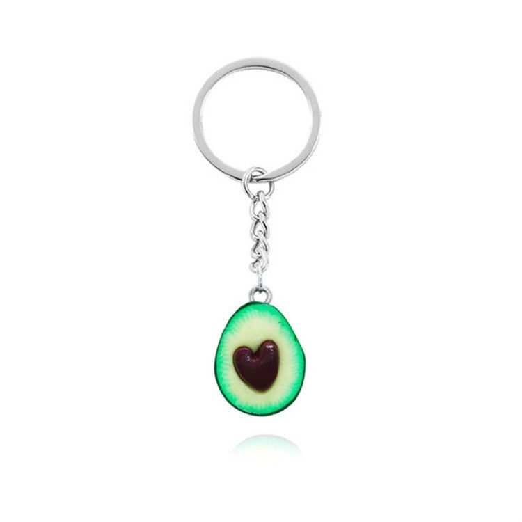 Elektroniktrade Avocado Herzförmiger handgefertigter Keramikschlüsselbund elektroniktrade Switzerland