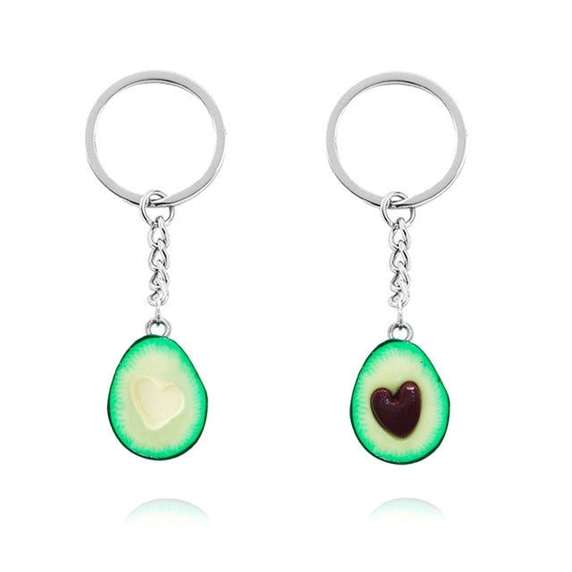 Elektroniktrade Avocado Herzförmiger handgefertigter Keramikschlüsselbund Elektroniktrade Switzerland
