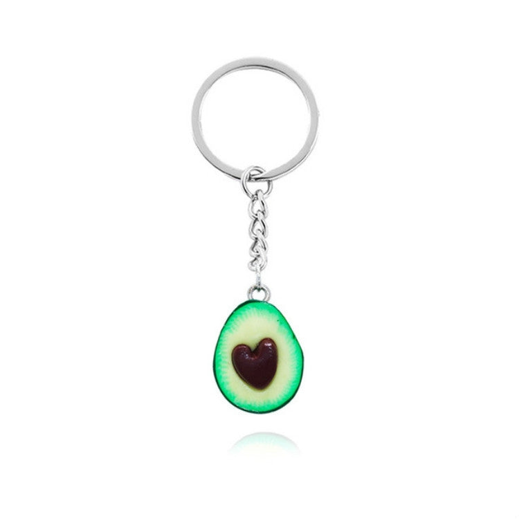 Elektroniktrade Avocado Herzförmiger handgefertigter Keramikschlüsselbund Elektroniktrade Switzerland