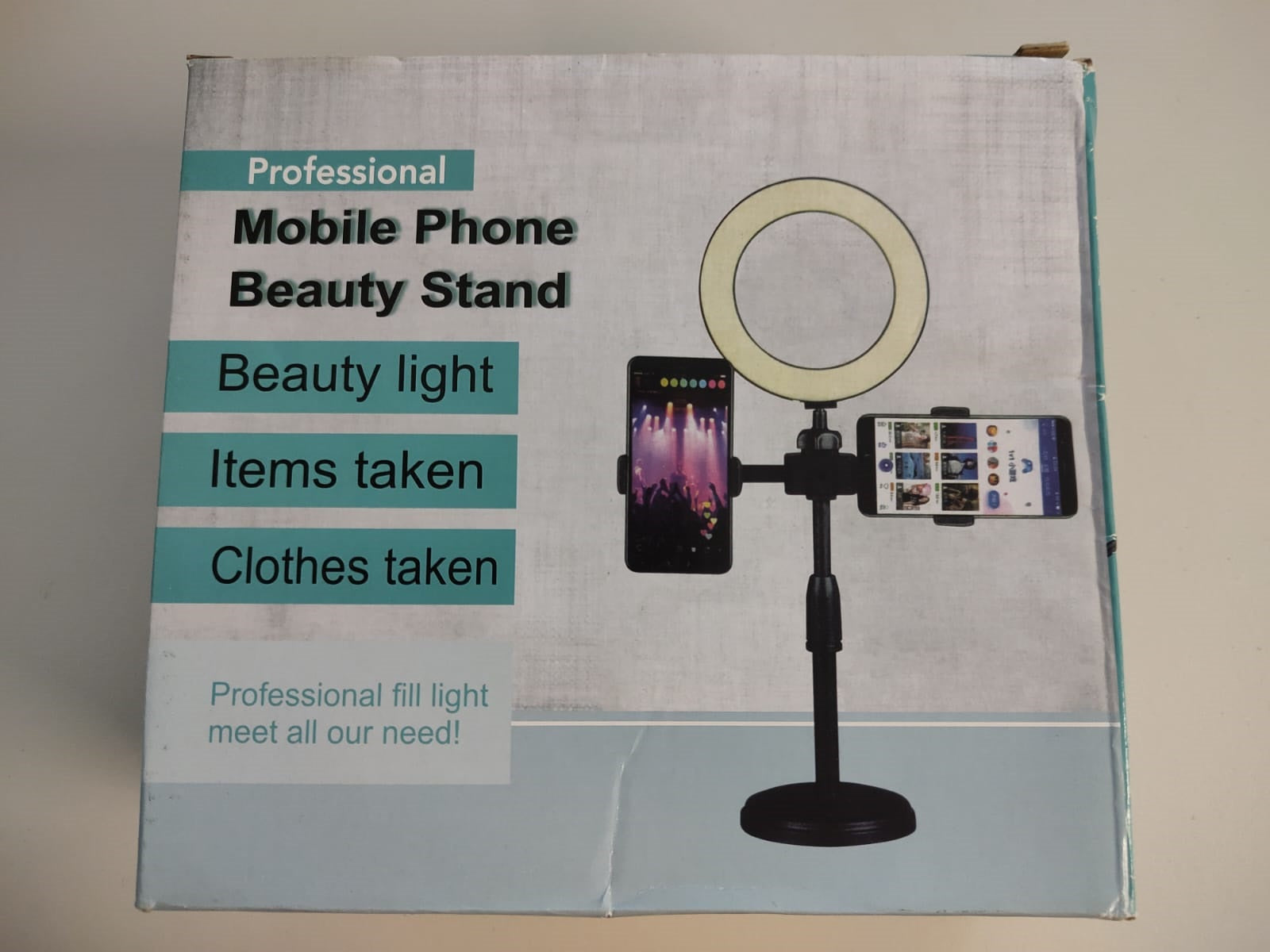 Elektroniktrade Beauty Licht - Smartphone Halterung mit Rund LED Licht elektroniktrade Switzerland
