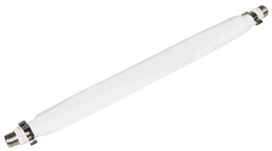 Elektroniktrade Fensterdurchführung für Sat-Kabel mit 2 F-Anschlüssen, flexibel, 20cm, weiß Elektroniktrade Switzerland