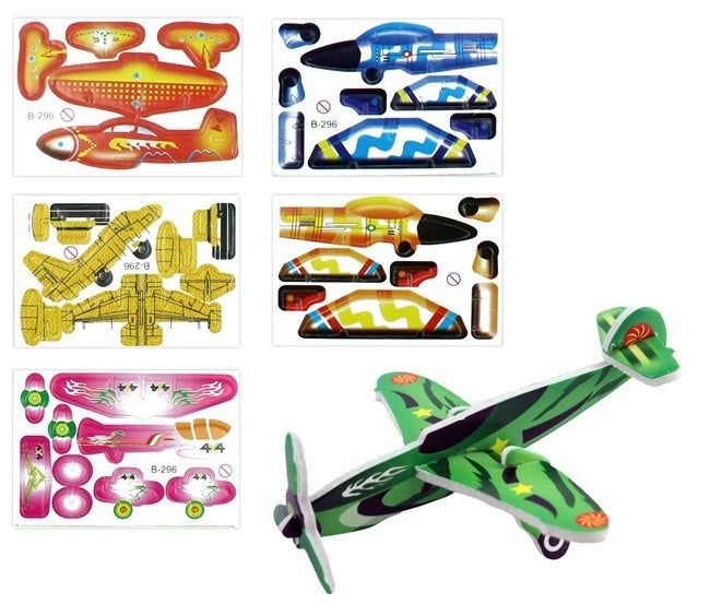 Elektroniktrade Flugzeuge 3D zusammenbaubar - Karte ca 8 x 6 cm Elektroniktrade Switzerland