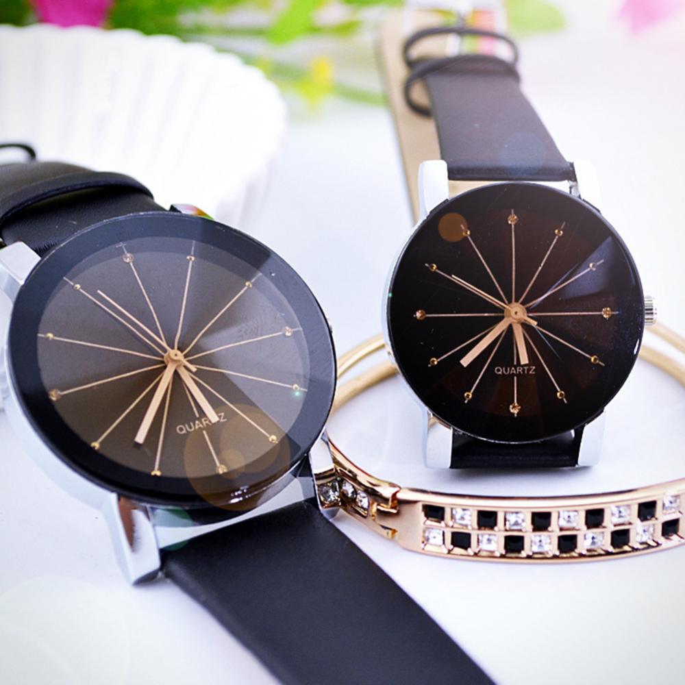Elektroniktrade Frauen Quartz Uhr mit Kunstlederband Elektroniktrade Switzerland