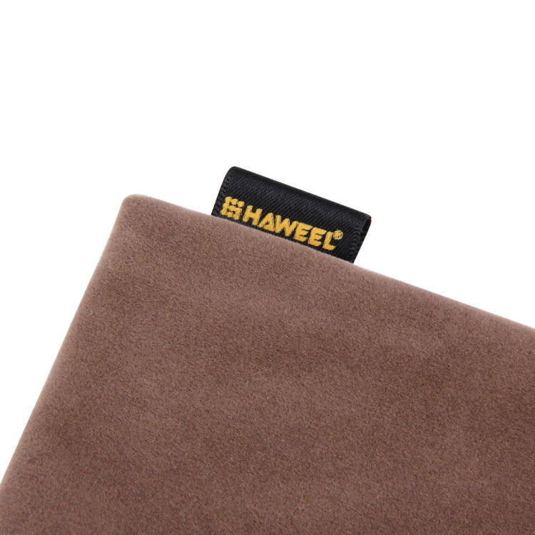 Elektroniktrade HAWEEL Soft Flannel Pouch Bag mit Pearl Button für bis zu 5,5 Zoll Bildschirmtelefon, Größe: 18,5 cm x 9 cm (grau) Elektroniktrade Switzerland