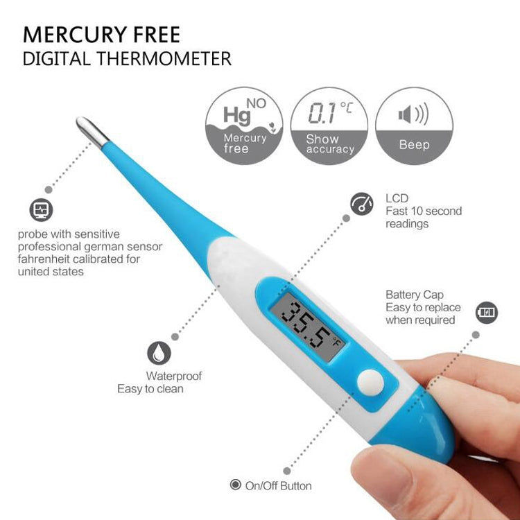 Elektroniktrade LCD Elektronisches Digitales Babythermometer Wasserdicht Elektroniktrade Switzerland