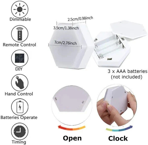 Elektroniktrade LED Effekt Licht im 6er Set mit 2 Fernbedienungen Elektroniktrade Switzerland