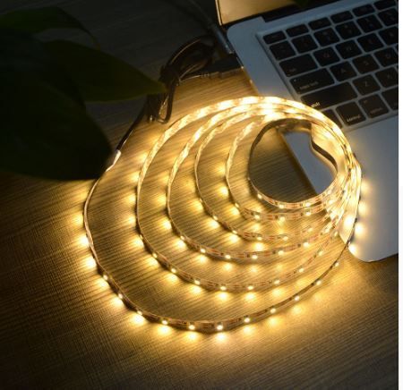 Elektroniktrade Ledstrip 1 Meter Warmweiss mit USB Stecker Elektroniktrade Switzerland