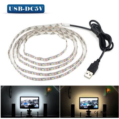 Elektroniktrade Ledstrip 1 Meter Warmweiss mit USB Stecker Elektroniktrade Switzerland