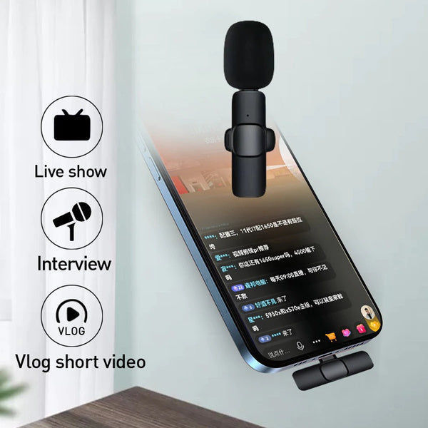 Elektroniktrade Mini-Funkmikrofon für USB-C/Lightning Geräte, 2,4 GHz, 48 kHz Stereo, 10 m elektroniktrade Switzerland