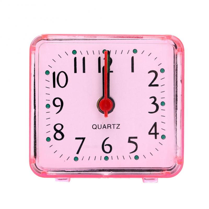 Elektroniktrade Quadratischer Mini Wecker Transparentes Gehäuse Blau/Rosa/Weiss/Grün Elektroniktrade Switzerland