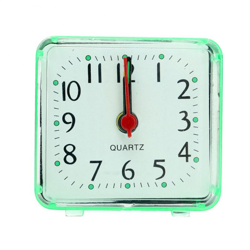 Elektroniktrade Quadratischer Mini Wecker Transparentes Gehäuse Blau/Rosa/Weiss/Grün Elektroniktrade Switzerland