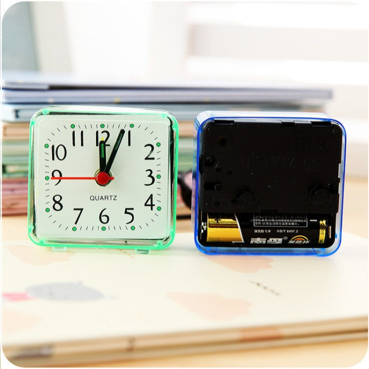 Elektroniktrade Quadratischer Mini Wecker Transparentes Gehäuse Blau/Rosa/Weiss/Grün elektroniktrade Switzerland