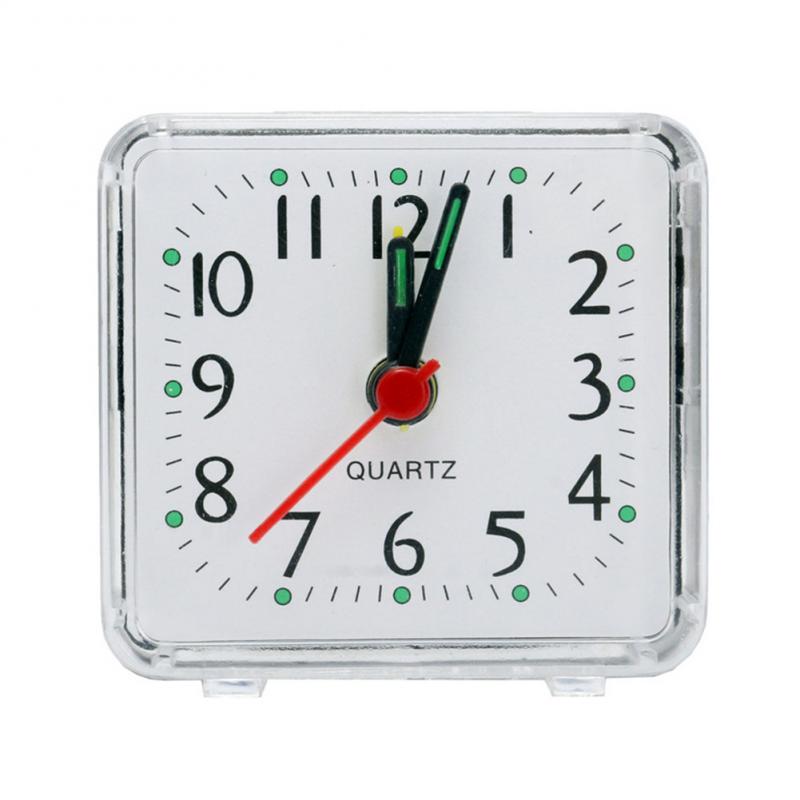 Elektroniktrade Quadratischer Mini Wecker Transparentes Gehäuse Blau/Rosa/Weiss/Grün Elektroniktrade Switzerland
