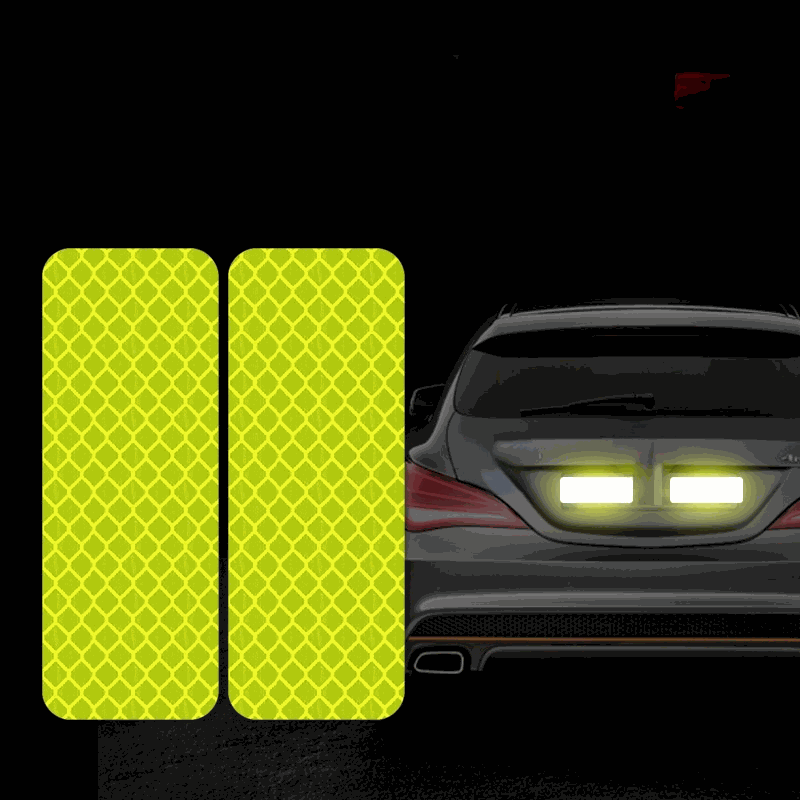 Elektroniktrade Reflektierende Aufkleber für die Verkehrssicherheit (Leucht Gelb) Elektroniktrade Switzerland