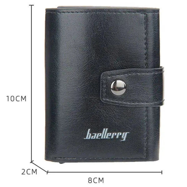 Elektroniktrade RFID Blocking Protection Herren Leder Geldbörse Alu elektroniktrade Switzerland