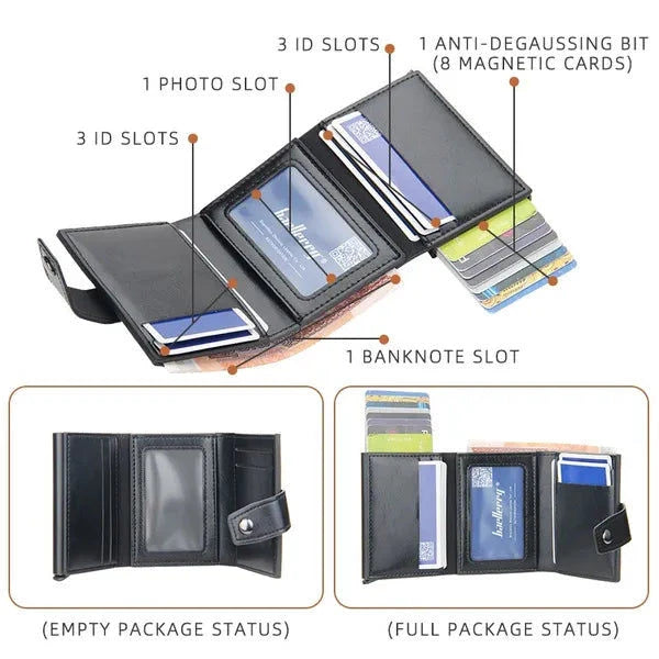Elektroniktrade RFID Blocking Protection Herren Leder Geldbörse Alu Elektroniktrade Switzerland