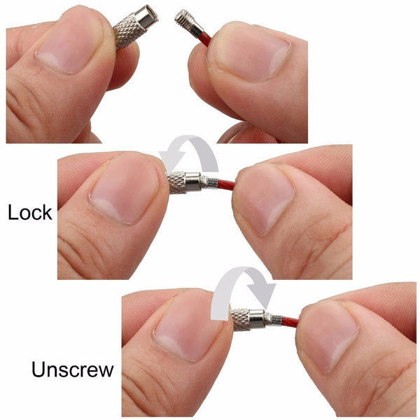 Elektroniktrade Schlüsselanhänger Kabel Edelstahl Draht Grösse S 10cm elektroniktrade Switzerland