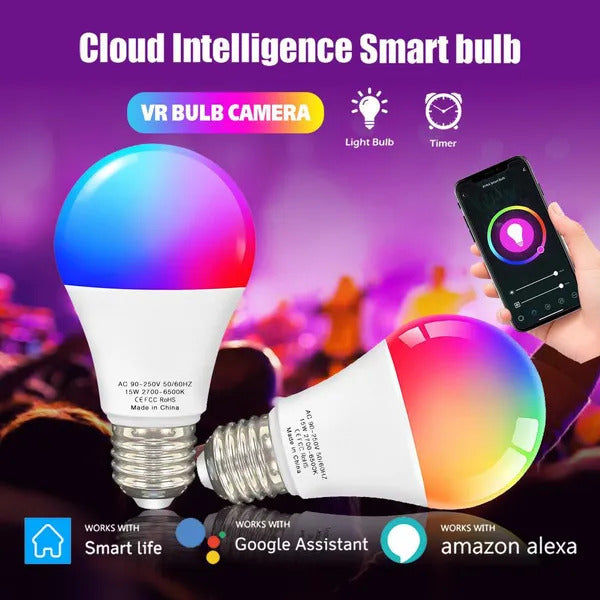 Elektroniktrade Smart WiFi E27 RGBCW LED Glühbirne -Tuya-Elesion-Smart Life- Alexa Kompatibel Elektroniktrade Switzerland