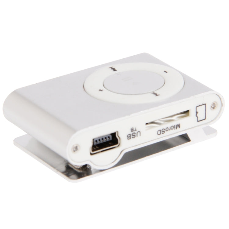 Elektroniktrade TF (Micro SD) Kartensteckplatz MP3-Player mit Metallclip (Silber) Elektroniktrade Switzerland